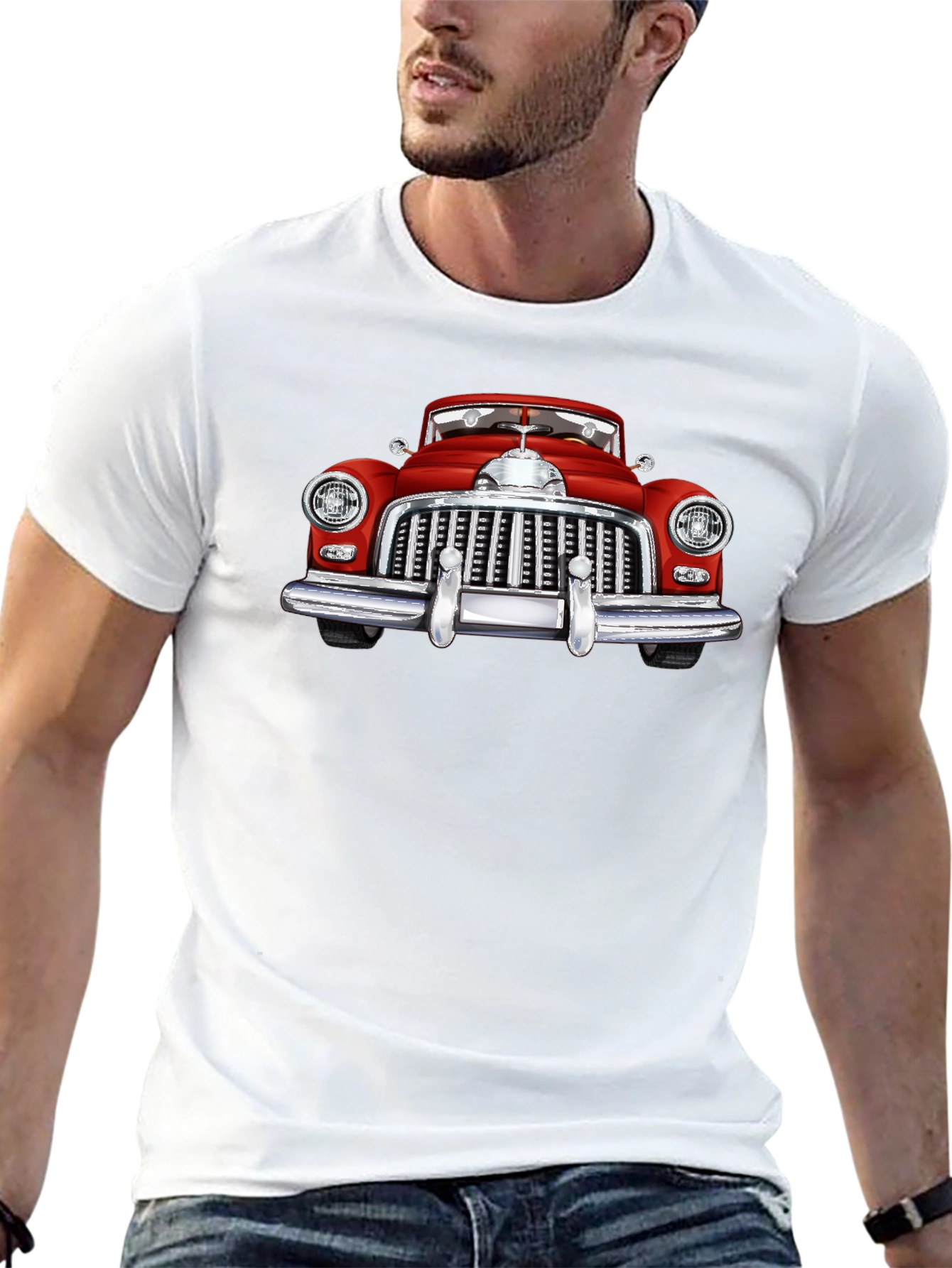 Classic Car Graphic T-Shirt - Retro Automotive Tee