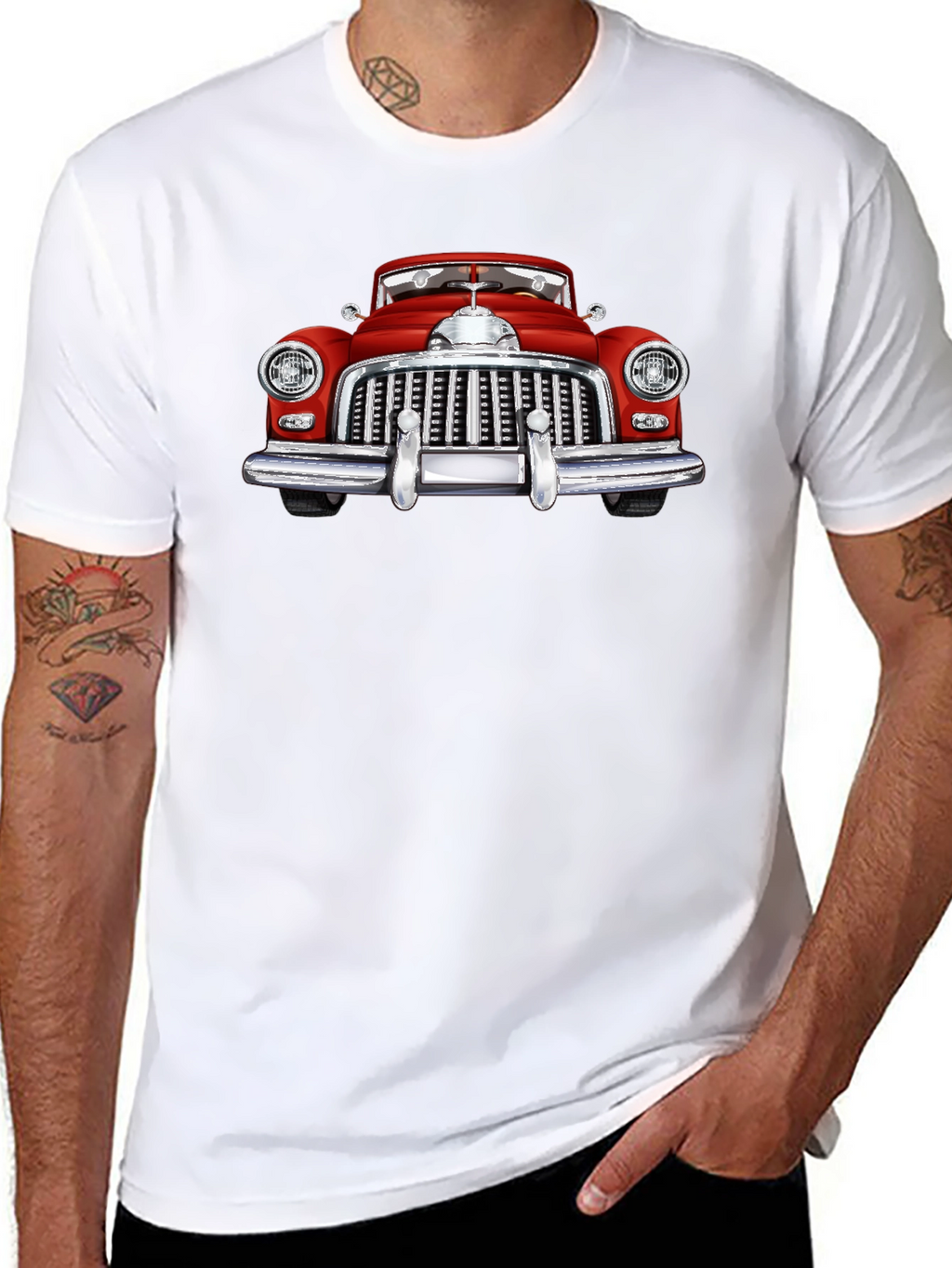 Classic Car Graphic T-Shirt - Retro Automotive Tee