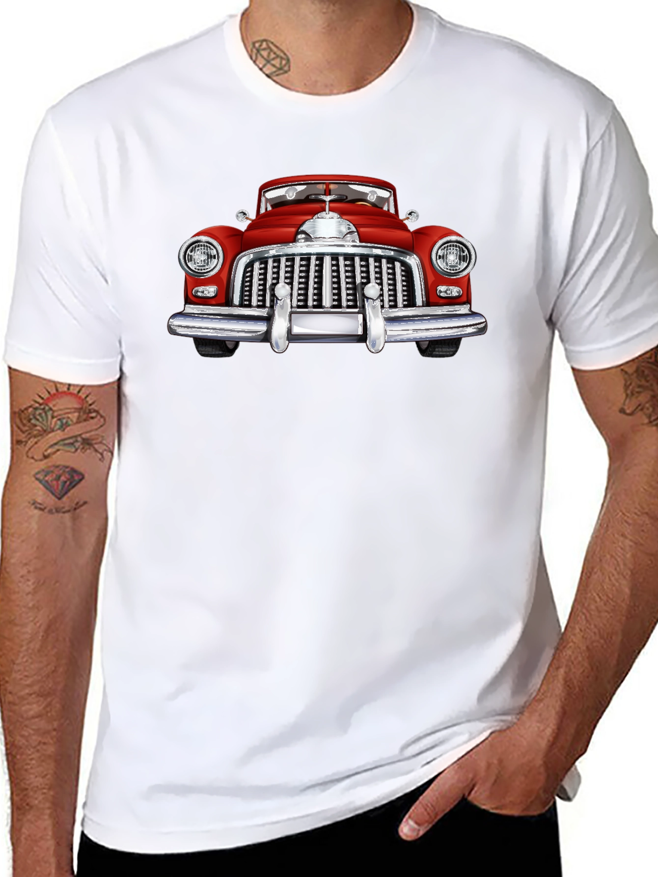 Classic Car Graphic T-Shirt - Retro Automotive Tee