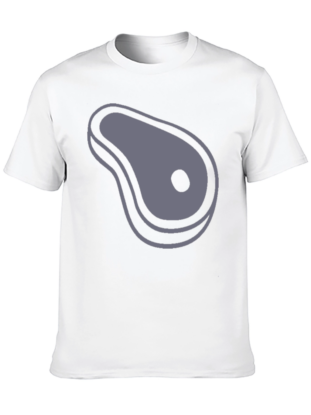 Steak Graphic T-Shirt - Black Cotton Tee