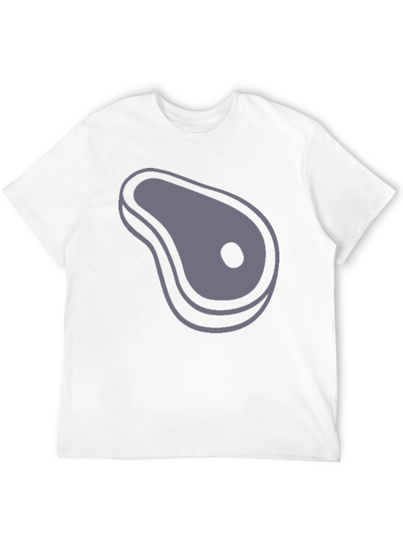Steak Graphic T-Shirt - Black Cotton Tee