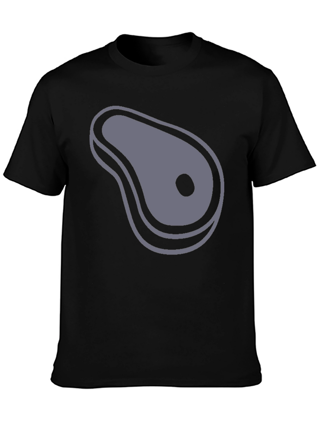 Steak Graphic T-Shirt - Black Cotton Tee