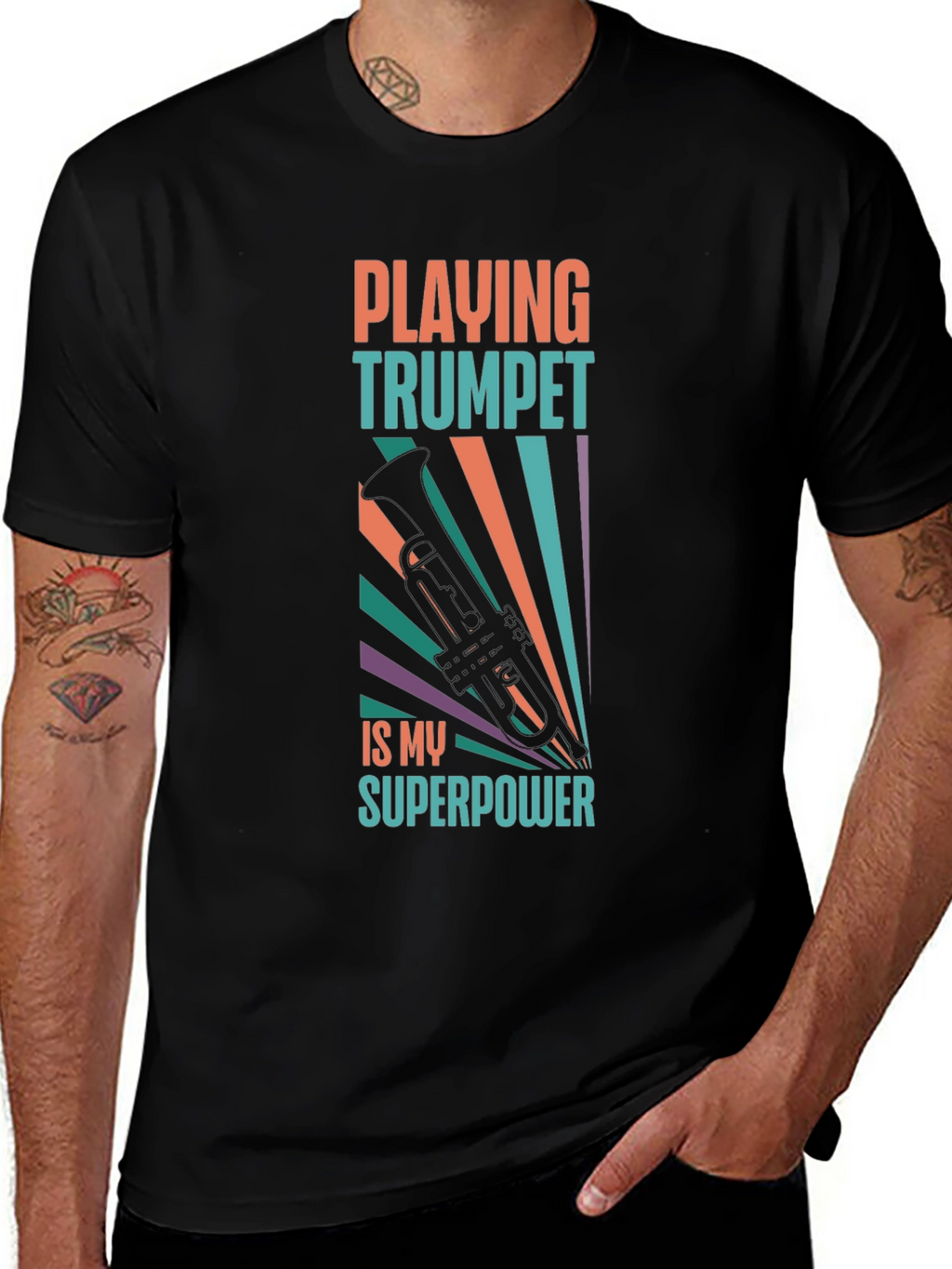 Trumpet Player T-Shirt: Playing Trumpet is My Superpower