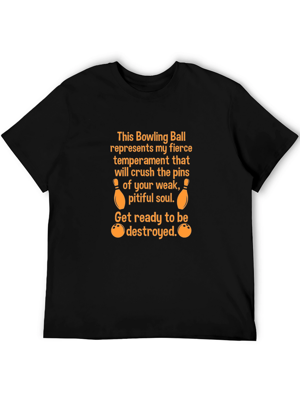 Fierce Bowling Ball Temperament Graphic Tee