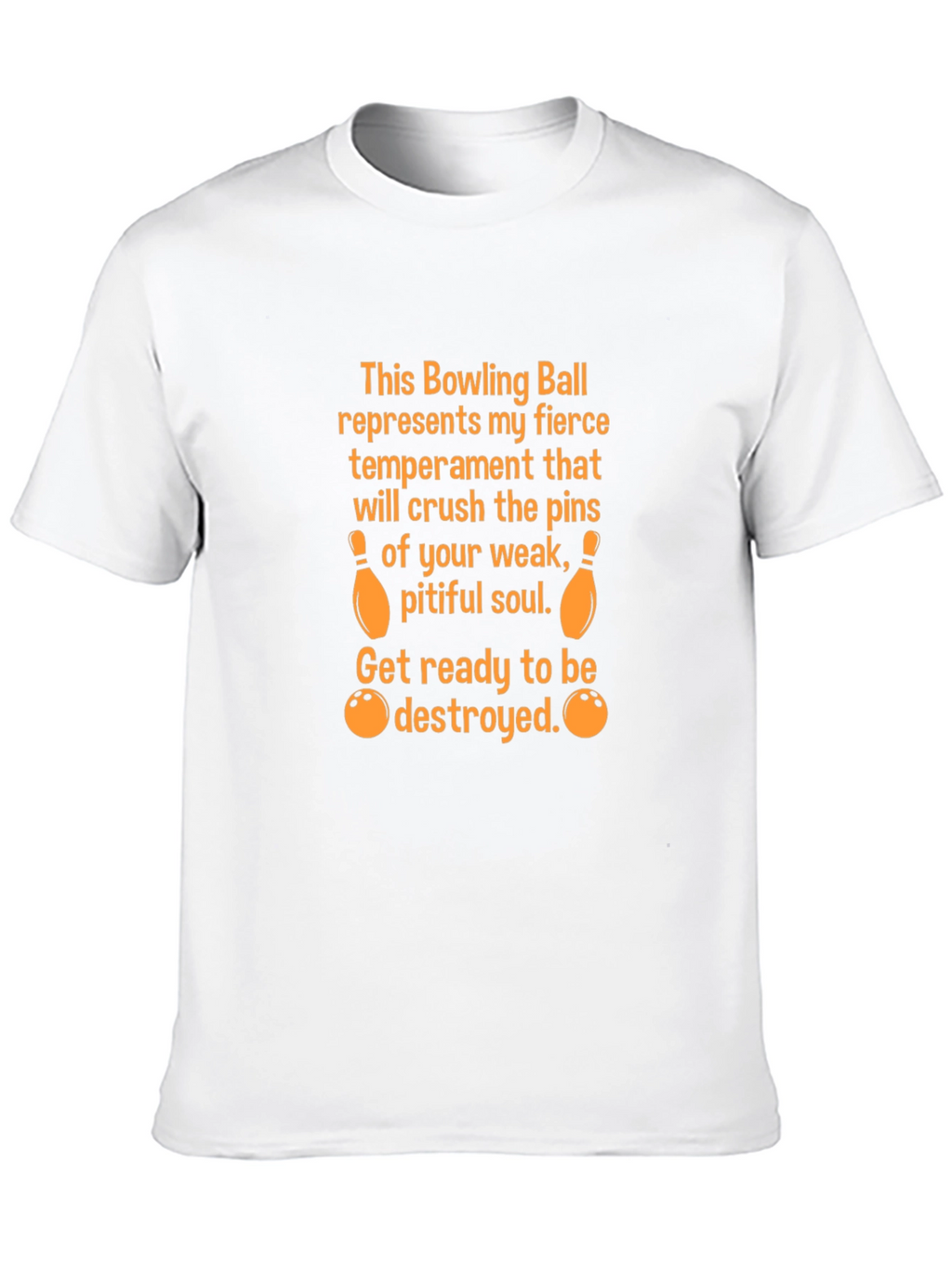Fierce Bowling Ball Temperament Graphic Tee
