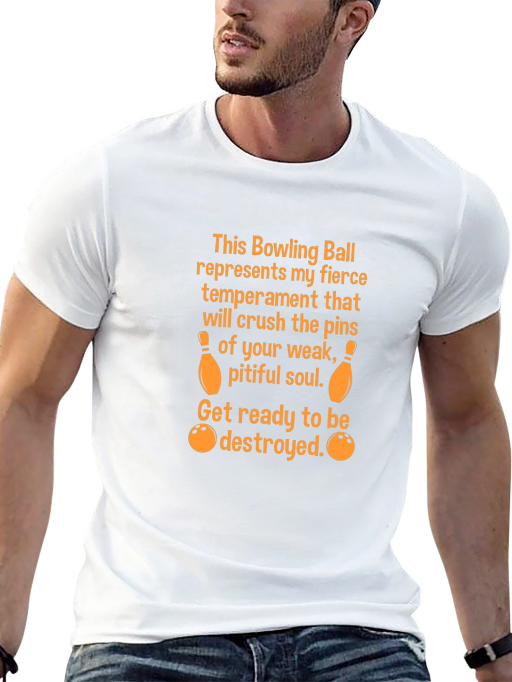 Fierce Bowling Ball Temperament Graphic Tee