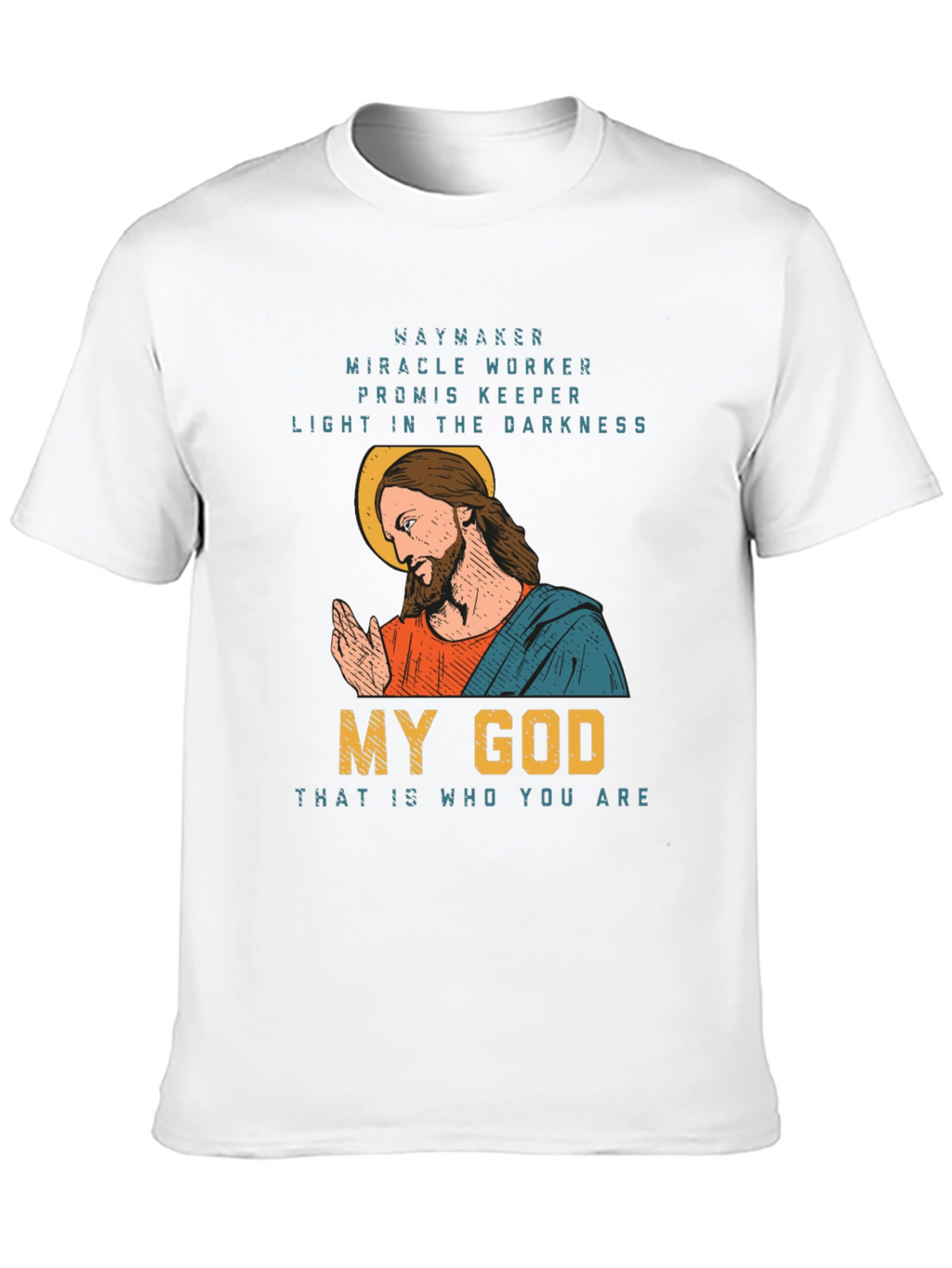 Waymaker Christian Graphic T-Shirt - My God Design