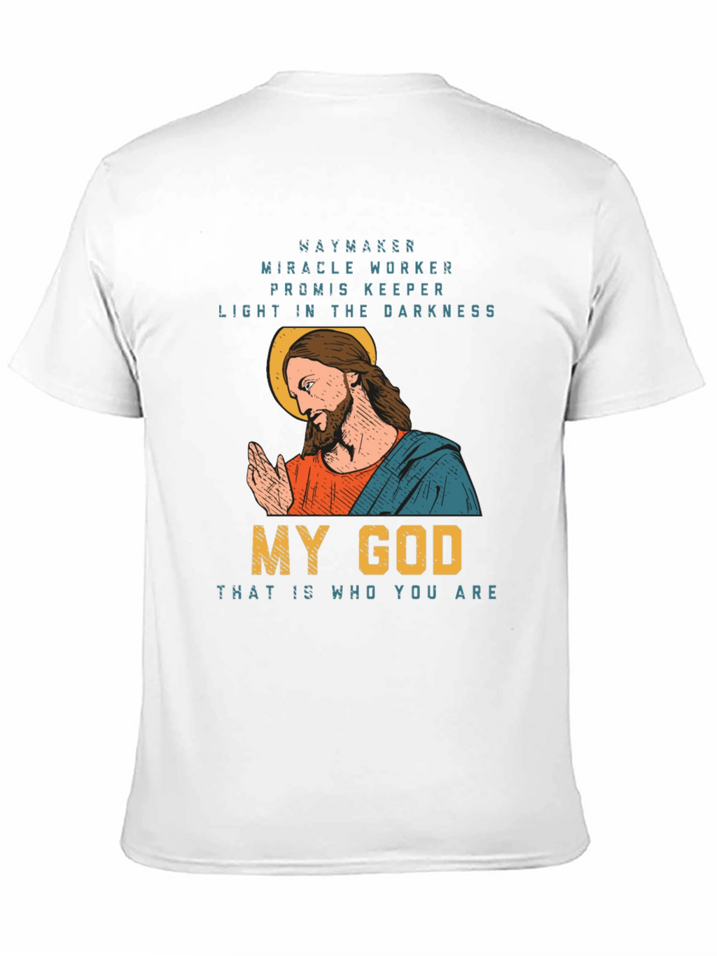 Waymaker Christian Graphic T-Shirt - My God Design