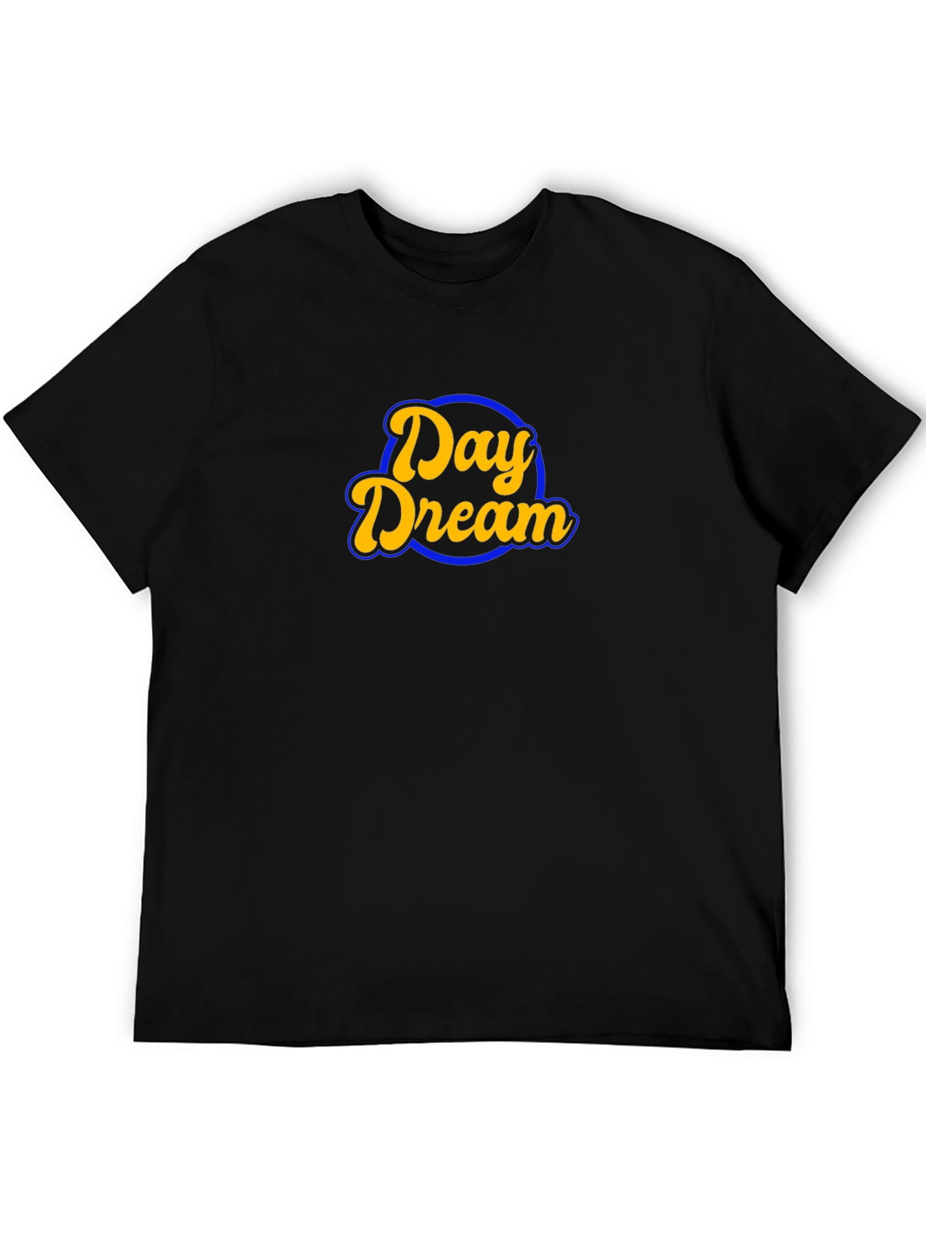 Day Dream Graphic Tee - Black Cotton Casual T-Shirt