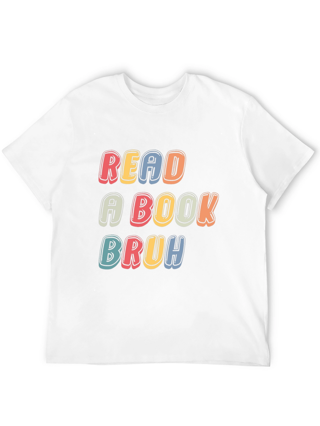 Read a Book Bruh T-Shirt - Black Casual Tee