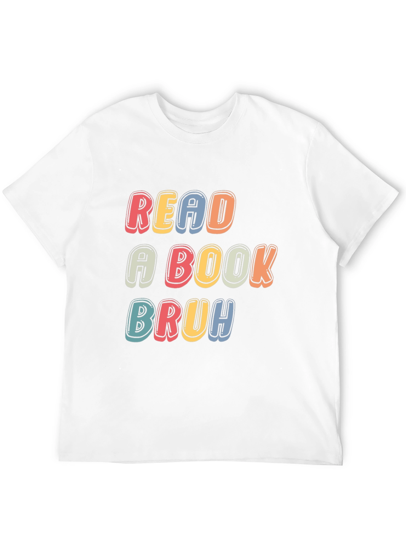 Read a Book Bruh T-Shirt - Black Casual Tee