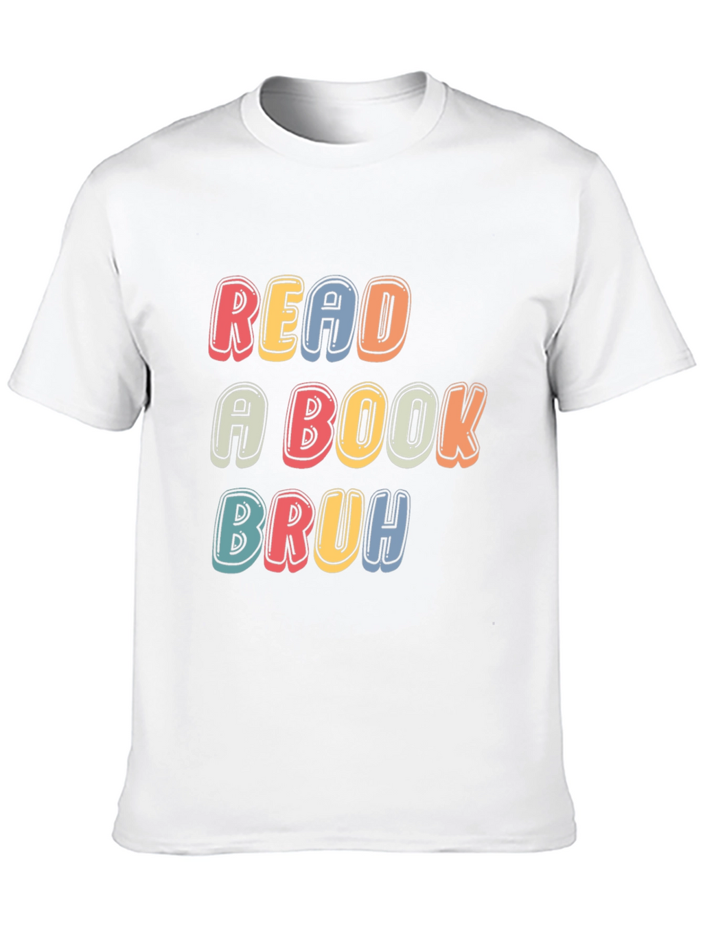 Read a Book Bruh T-Shirt - Black Casual Tee