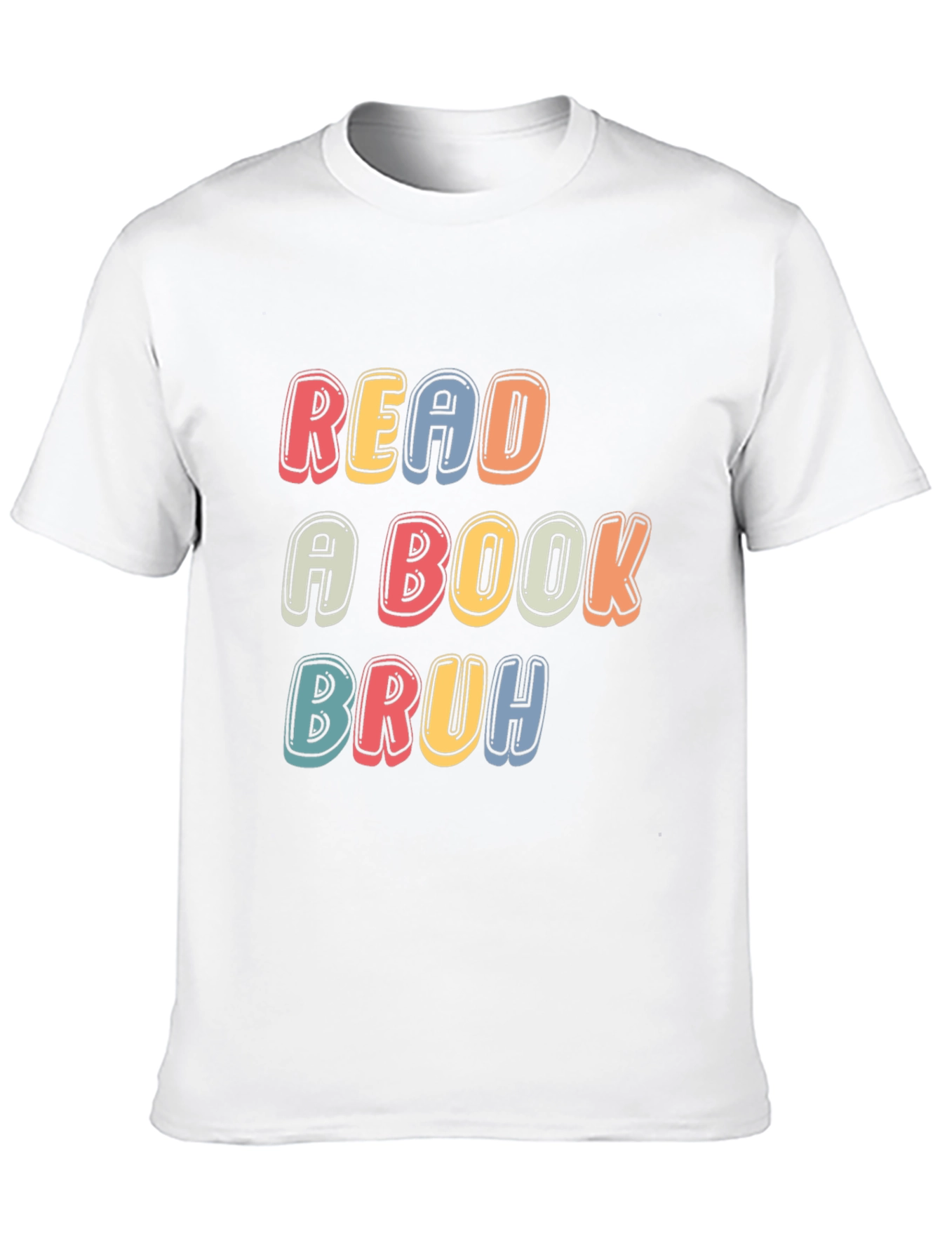 Read a Book Bruh T-Shirt - Black Casual Tee