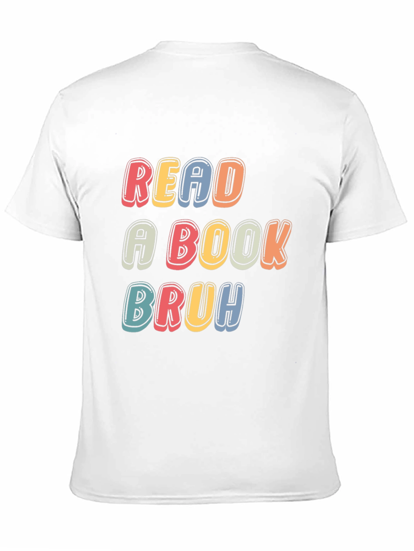 Read a Book Bruh T-Shirt - Black Casual Tee