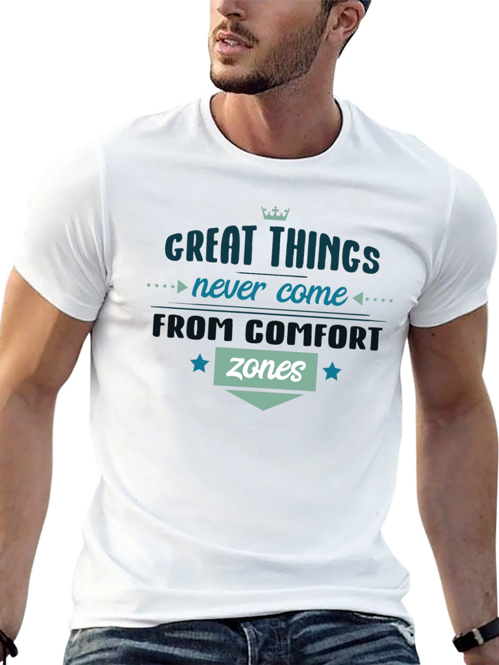 Comfort Zone T-Shirt - Motivational Graphic Tee