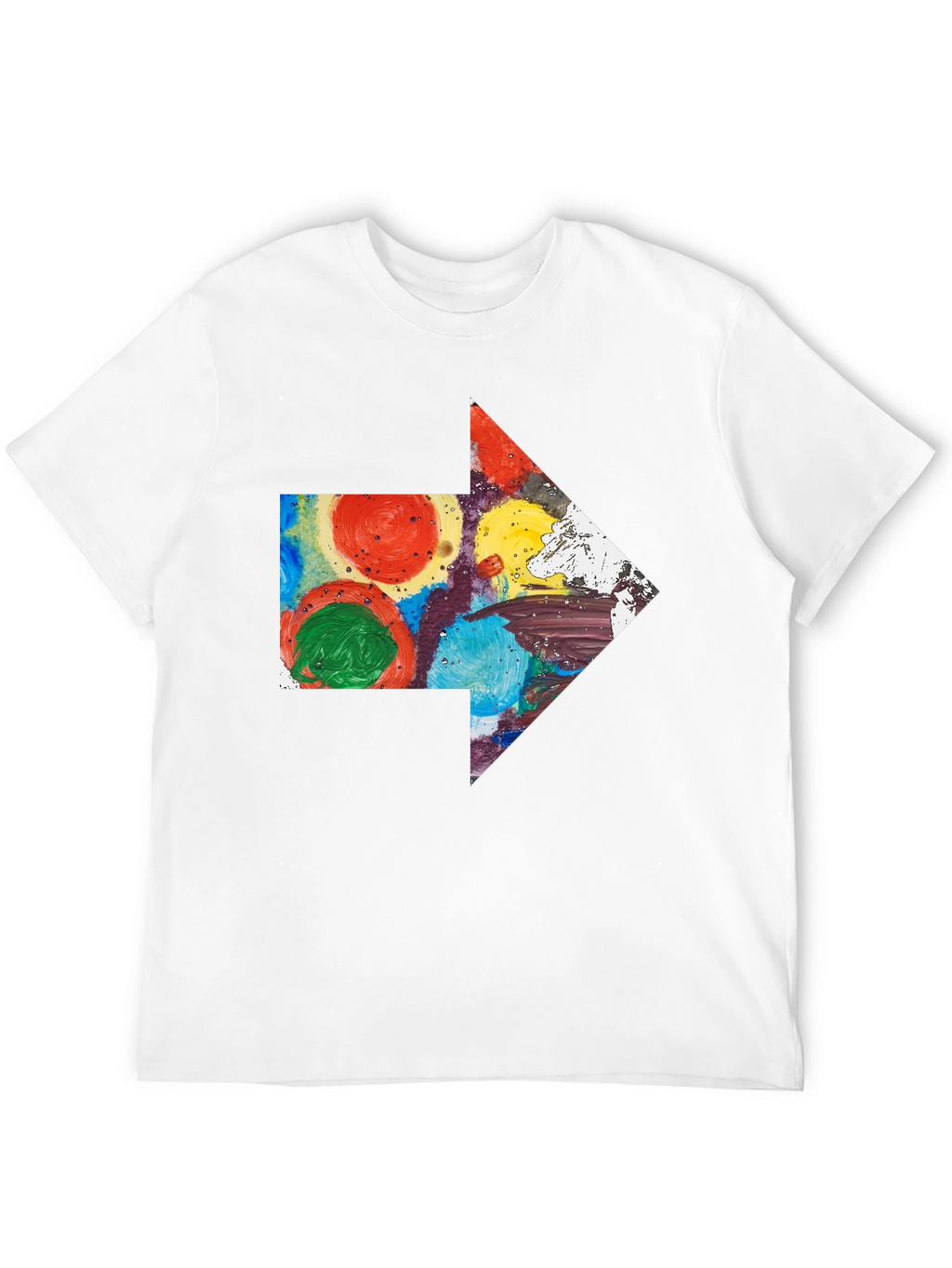 Abstract Arrow Graphic T-Shirt - Artsy Design