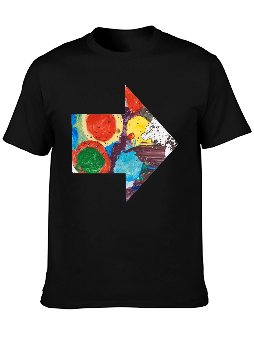 Abstract Arrow Graphic T-Shirt - Artsy Design
