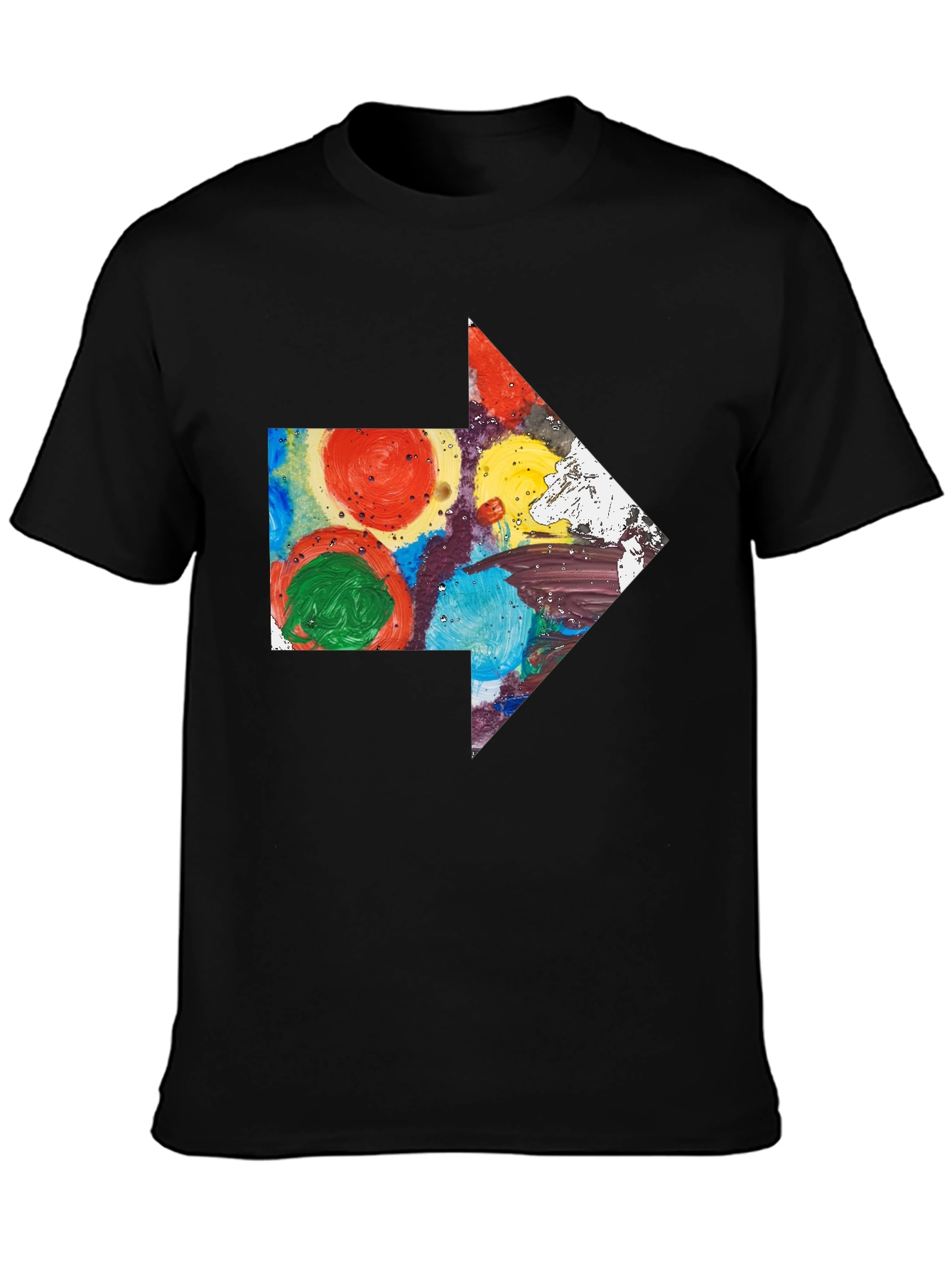 Abstract Arrow Graphic T-Shirt - Artsy Design