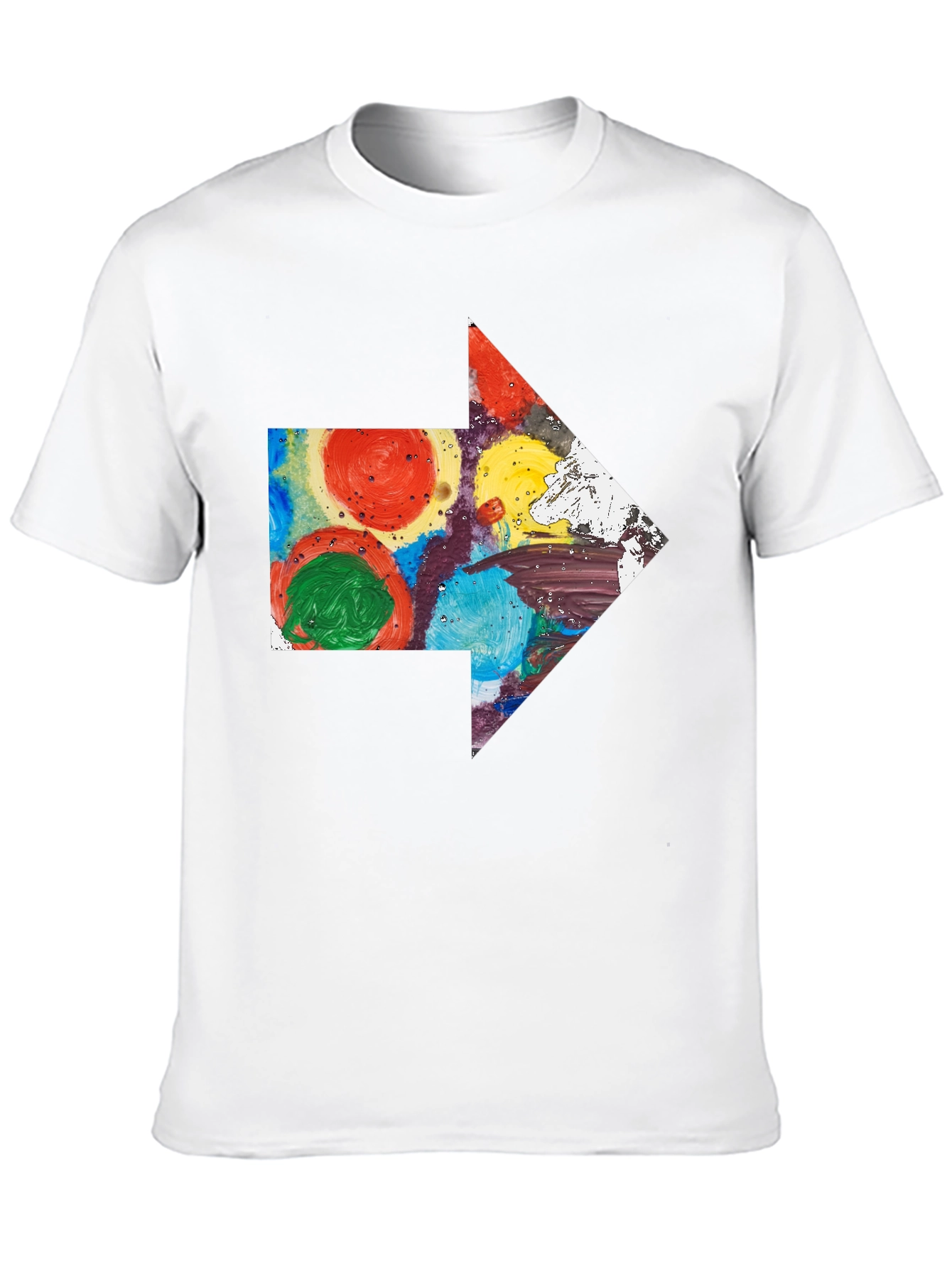 Abstract Arrow Graphic T-Shirt - Artsy Design