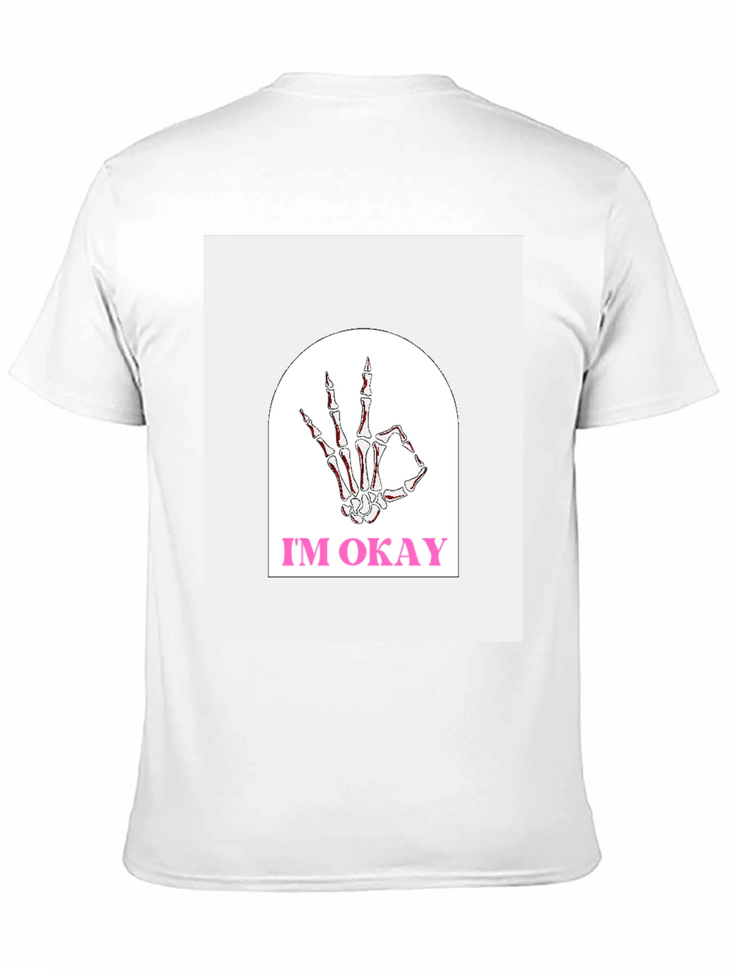 Im Okay Skeleton Hand Graphic Tee - Black
