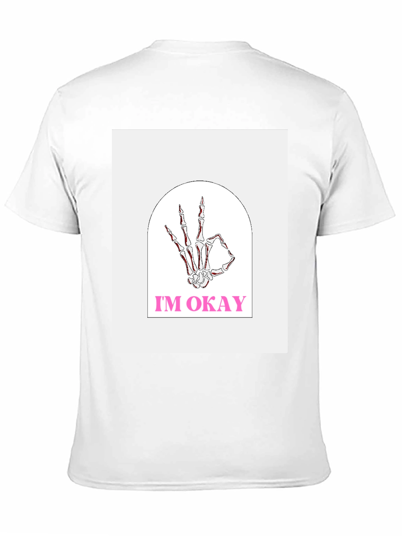 Im Okay Skeleton Hand Graphic Tee - Black