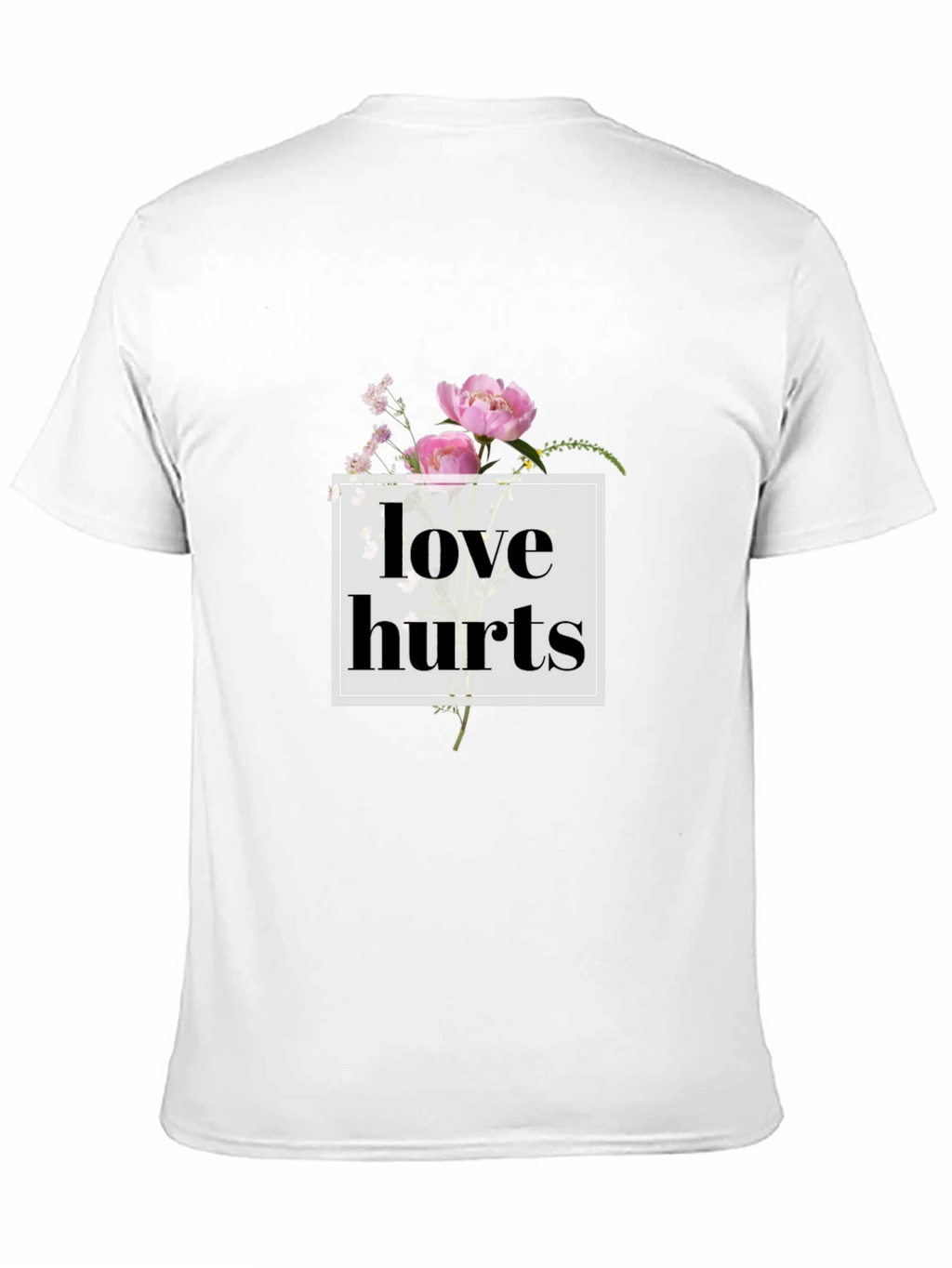 Love Hurts Floral Graphic Tee - Black