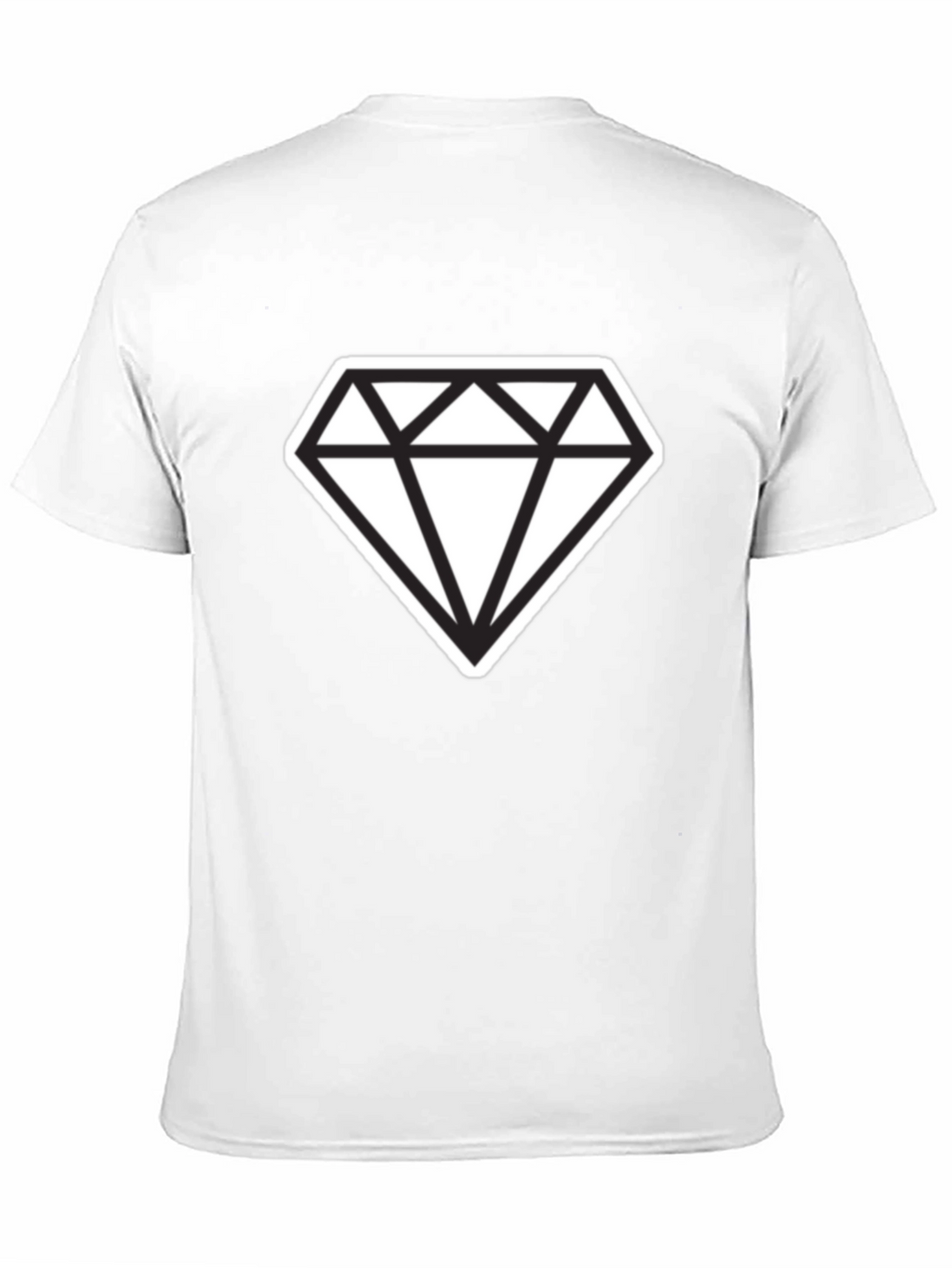 Bold Diamond Graphic Tee - Modern Style