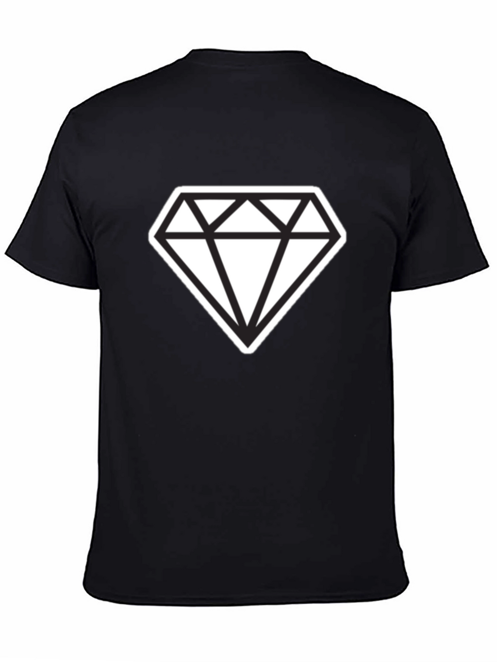 Bold Diamond Graphic Tee - Modern Style