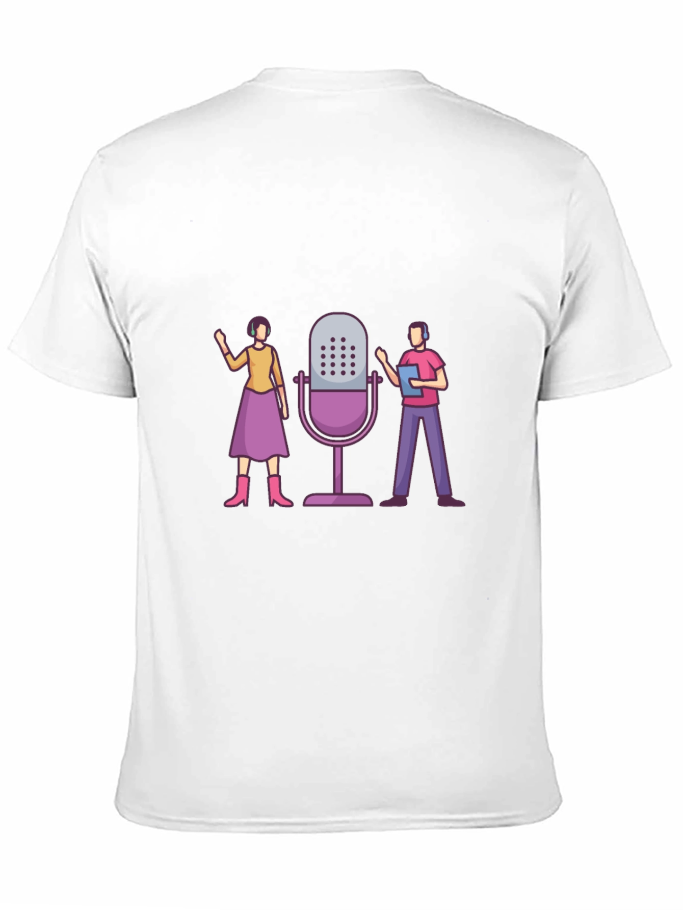 Podcast Crew Graphic Tee - Unisex Black T-Shirt