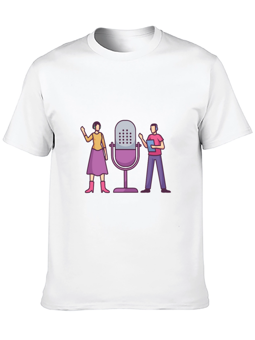 Podcast Crew Graphic Tee - Unisex Black T-Shirt