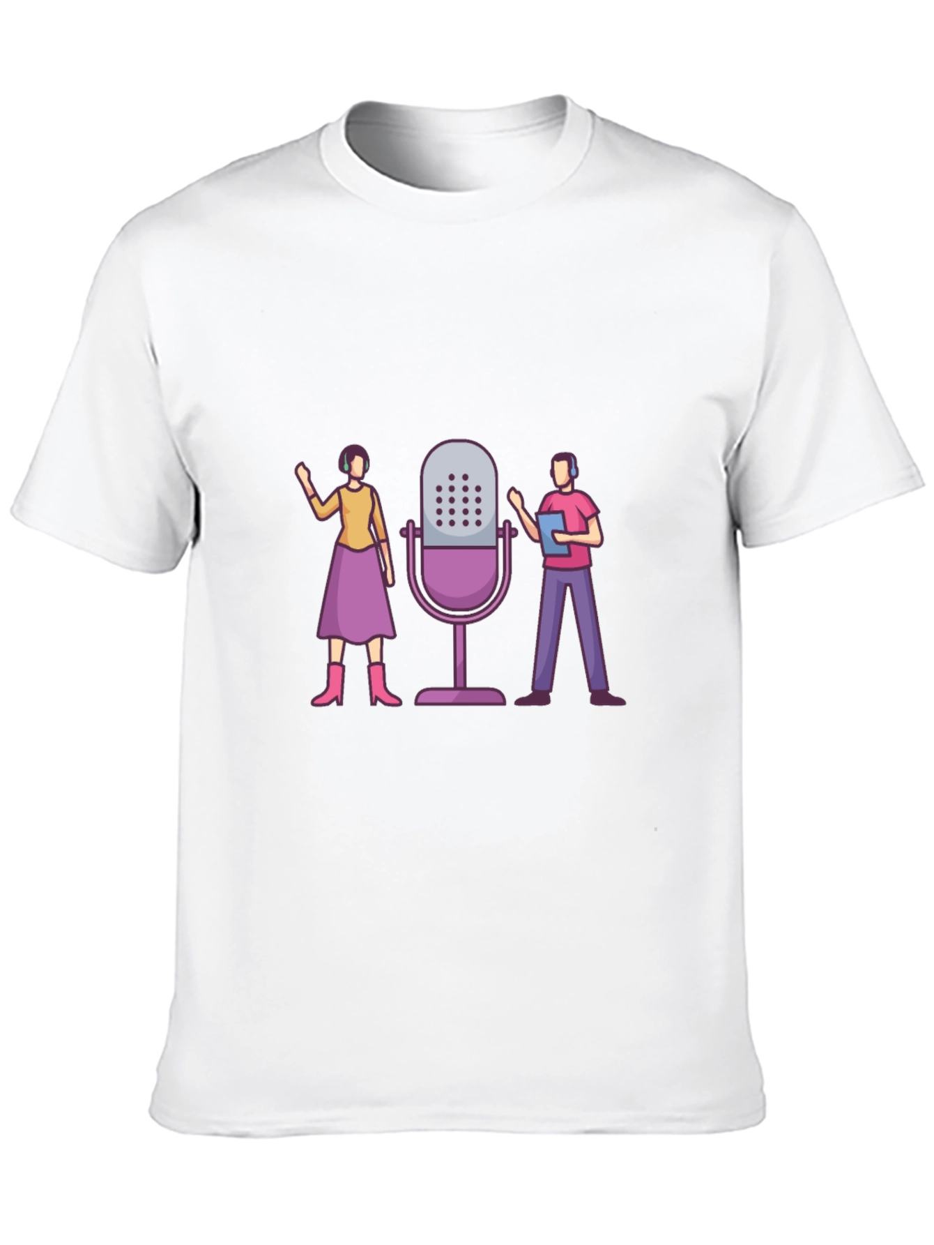 Podcast Crew Graphic Tee - Unisex Black T-Shirt