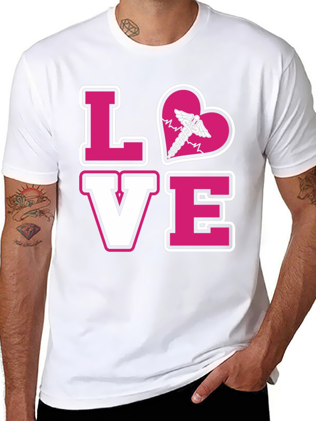 LOVE Caduceus Medical T-Shirt
