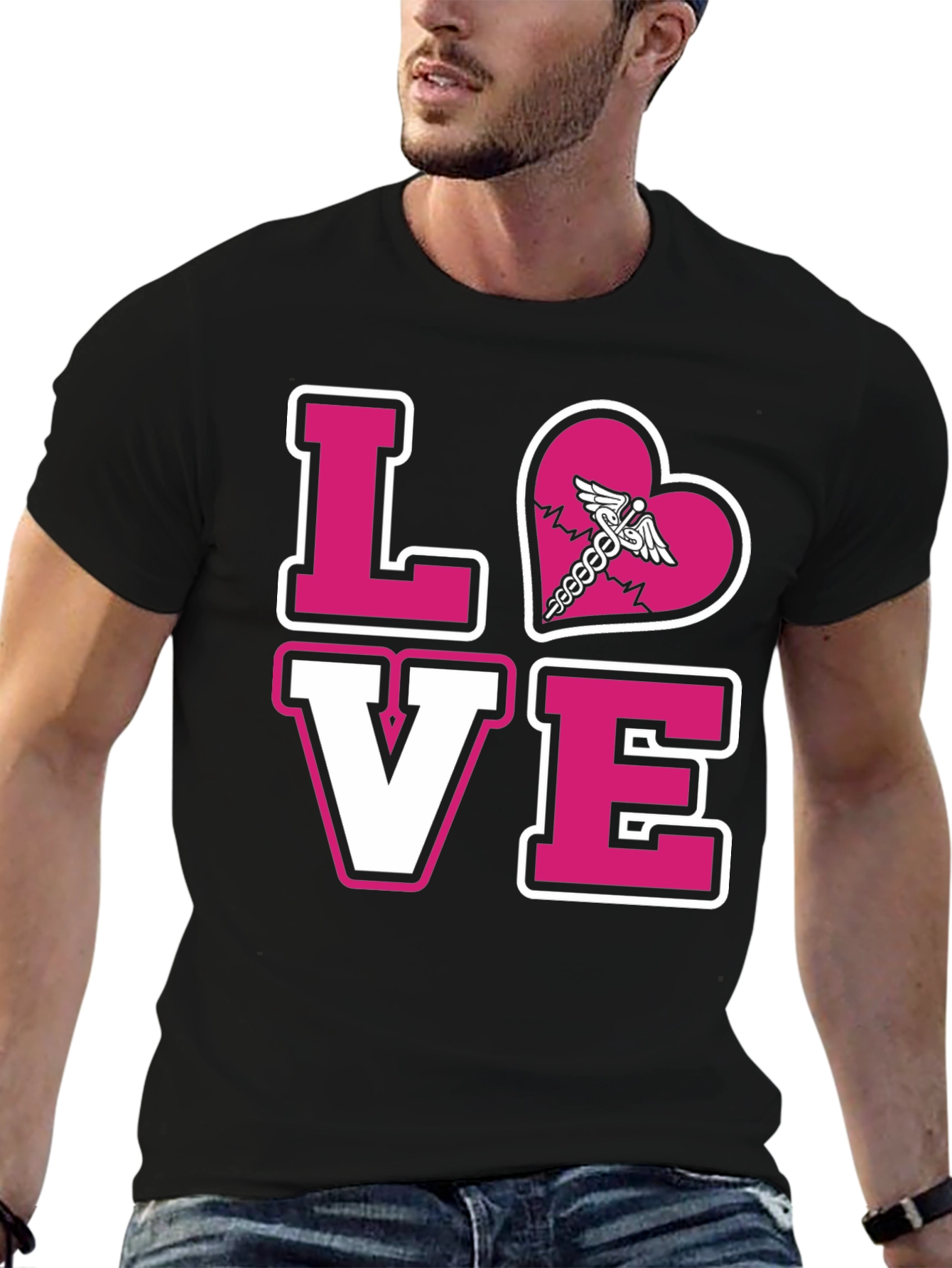LOVE Caduceus Medical T-Shirt