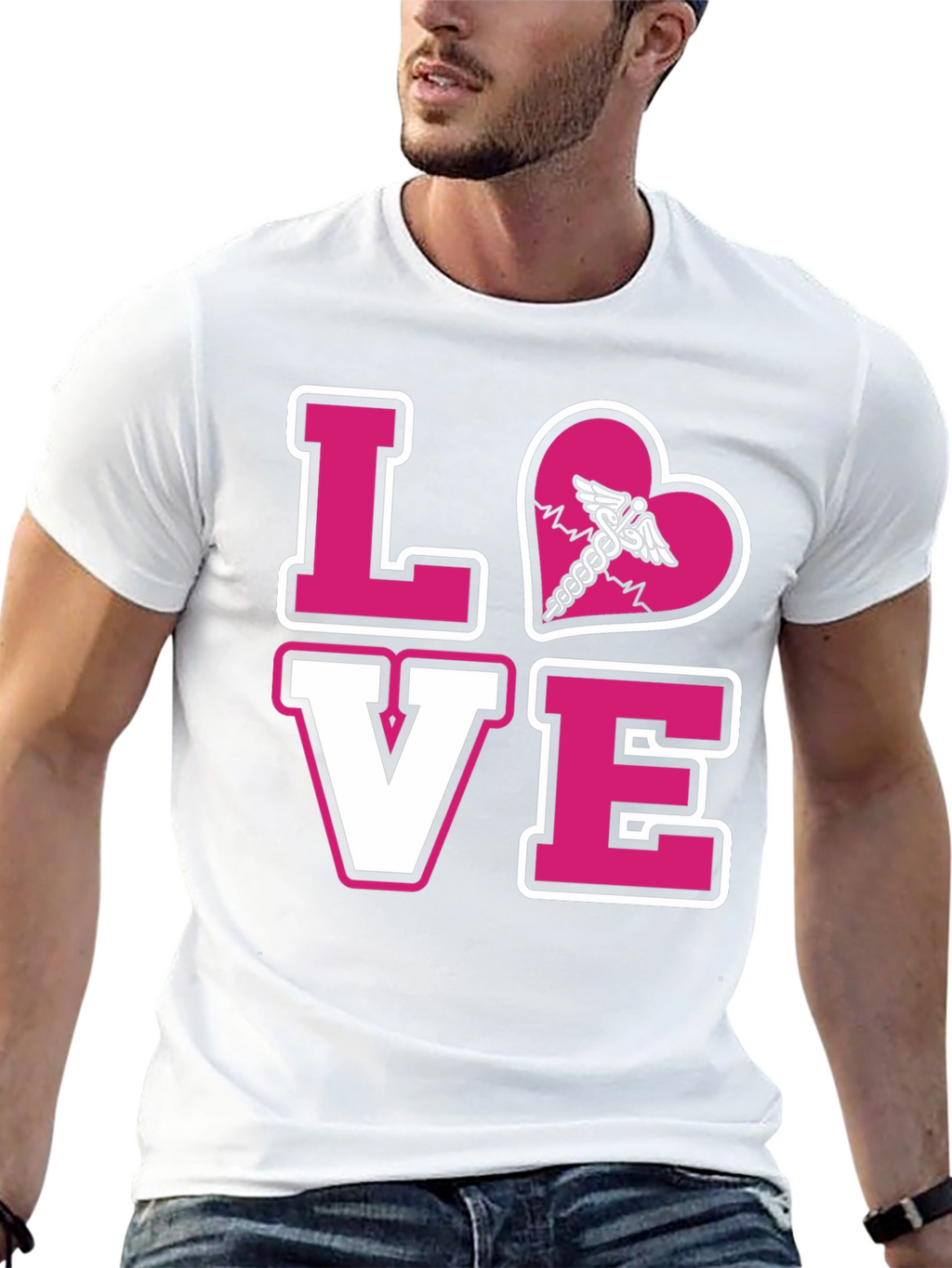 LOVE Caduceus Medical T-Shirt
