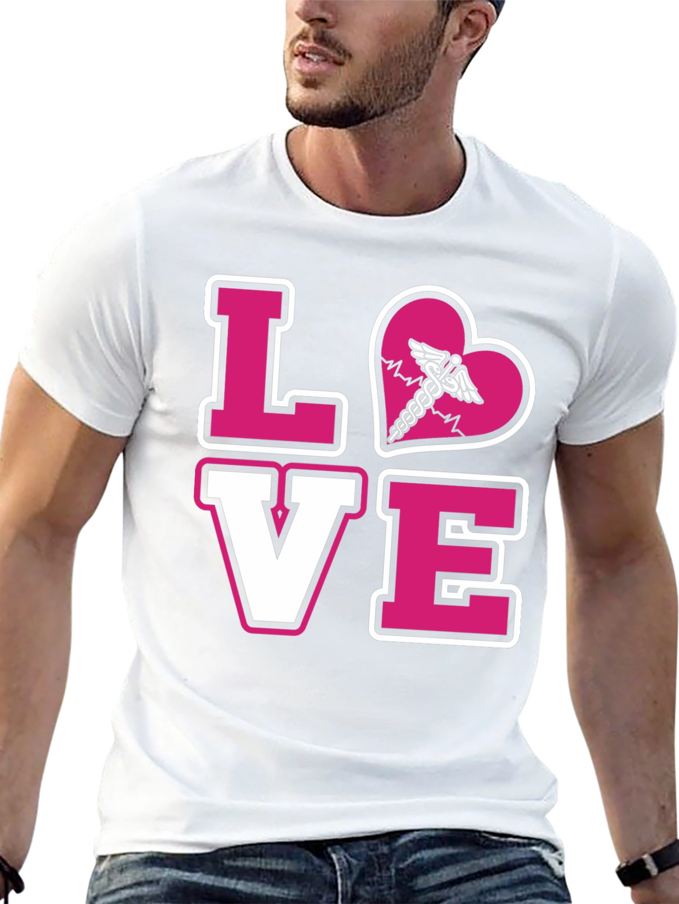 LOVE Caduceus Medical T-Shirt