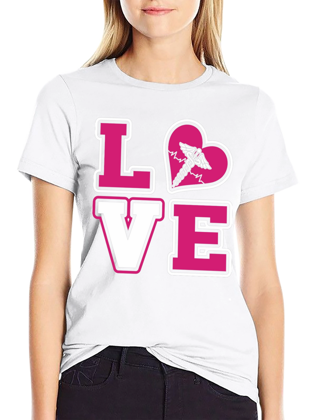 LOVE Caduceus Medical T-Shirt
