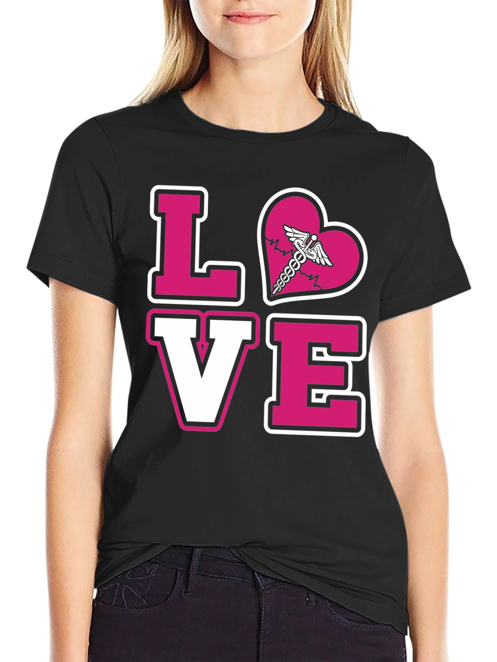 LOVE Caduceus Medical T-Shirt