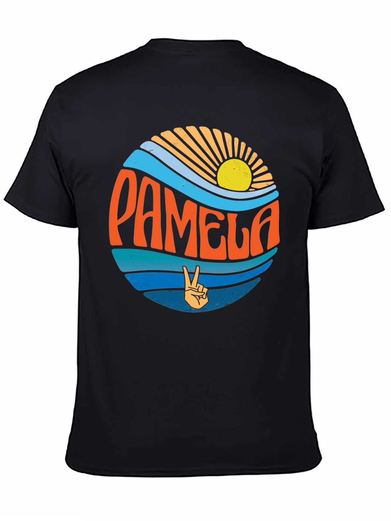 Pamela Retro Graphic T-Shirt - Peace Sign