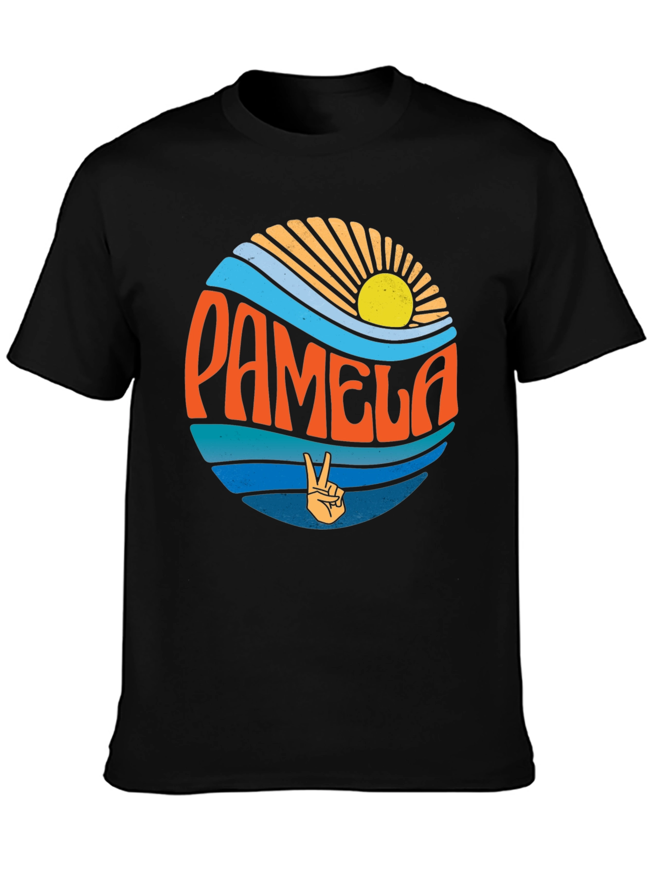 Pamela Retro Graphic T-Shirt - Peace Sign