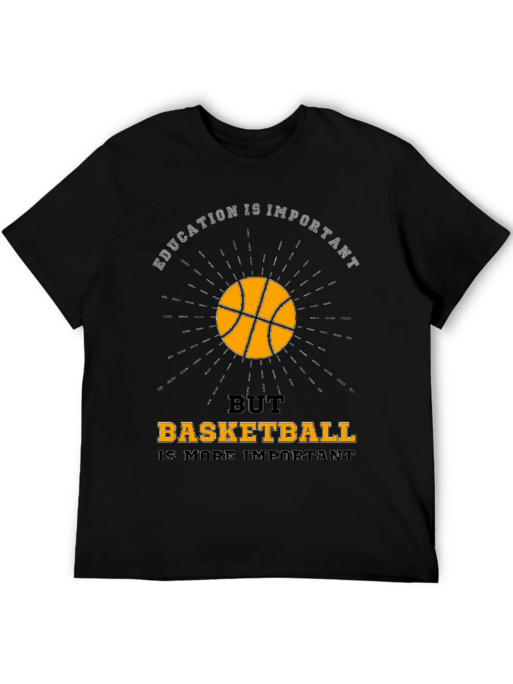 Education vs Basketball Graphic T-Shirt