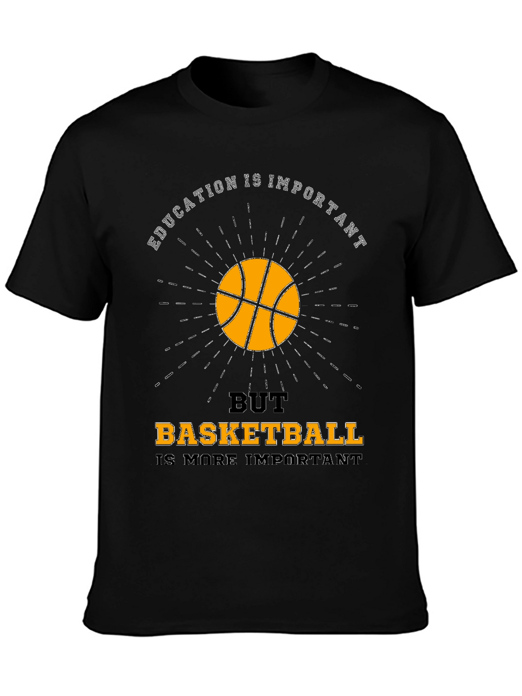 Education vs Basketball Graphic T-Shirt