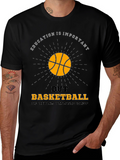 Education vs Basketball Graphic T-Shirt
