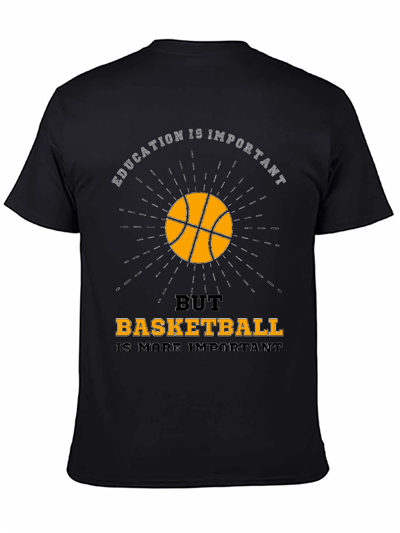 Education vs Basketball Graphic T-Shirt