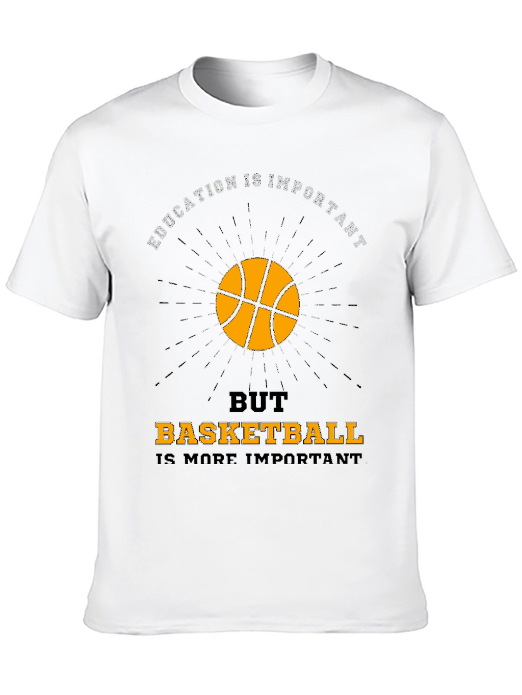 Education vs Basketball Graphic T-Shirt