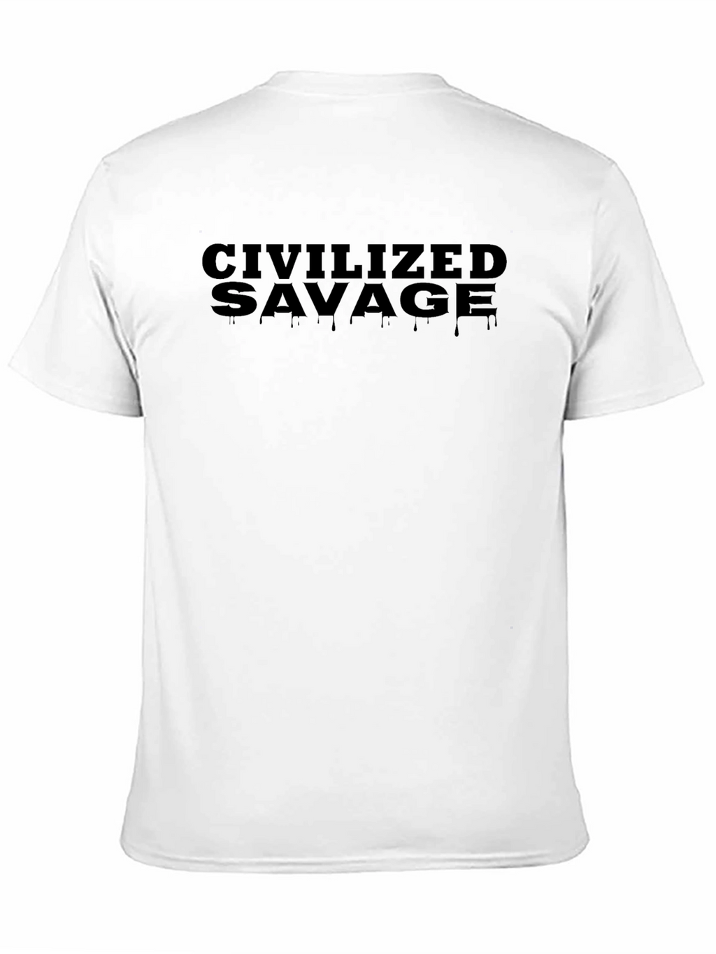 Civilized Savage Black Graphic Tee - Stylish Mens T-Shirt