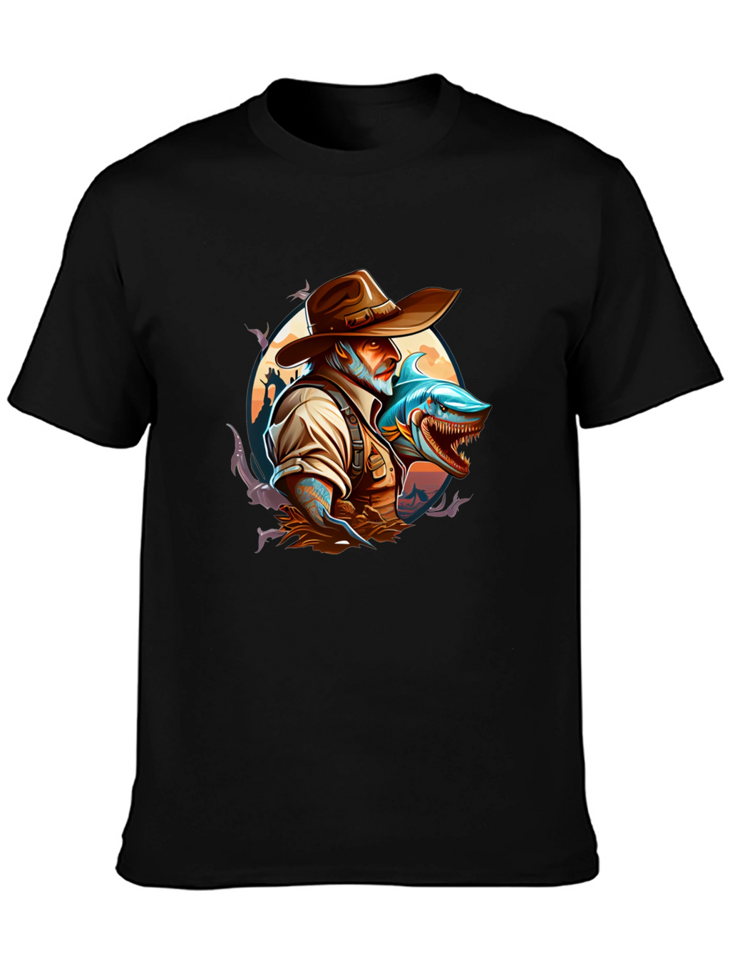 Shark Hunter Graphic T-Shirt