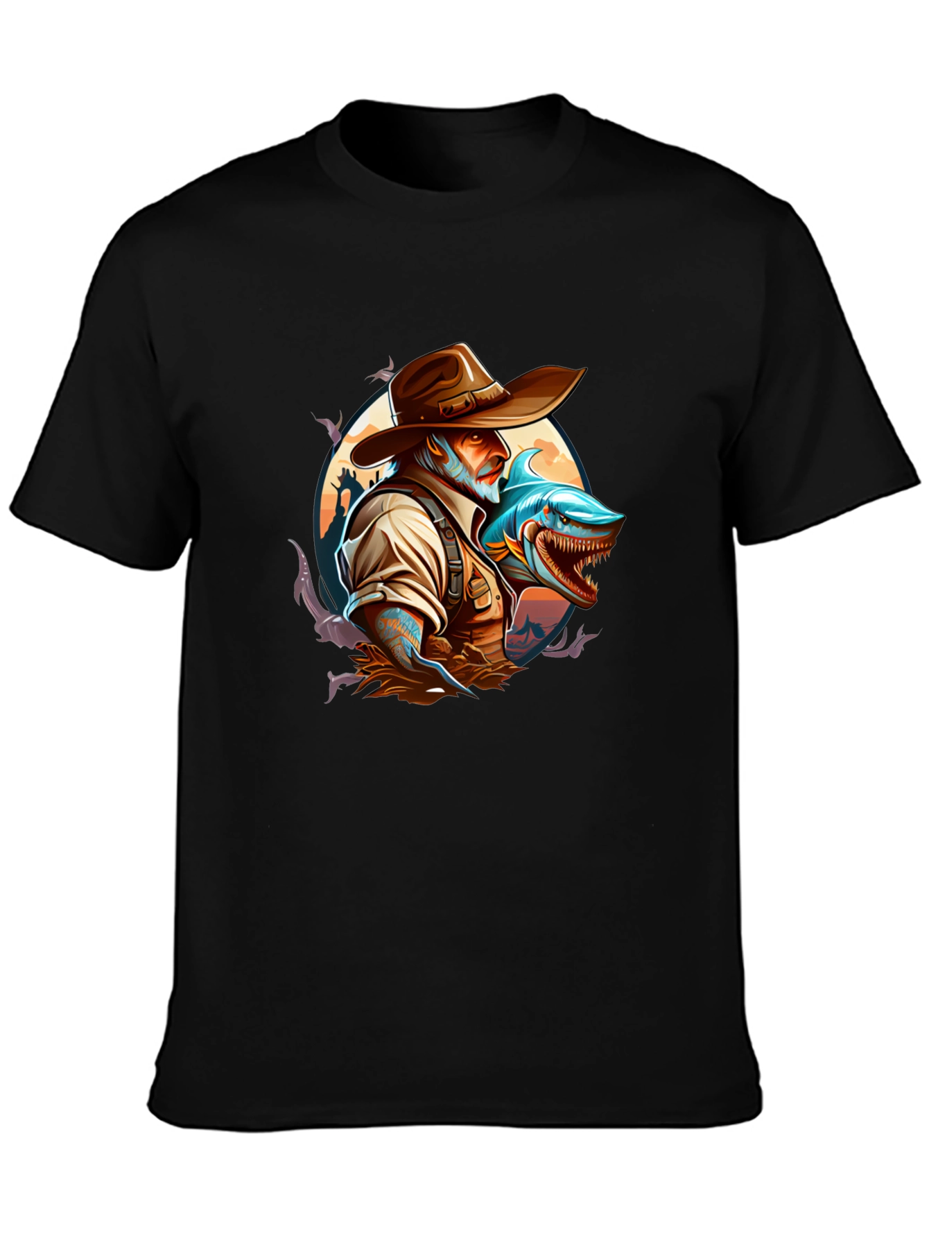 Shark Hunter Graphic T-Shirt