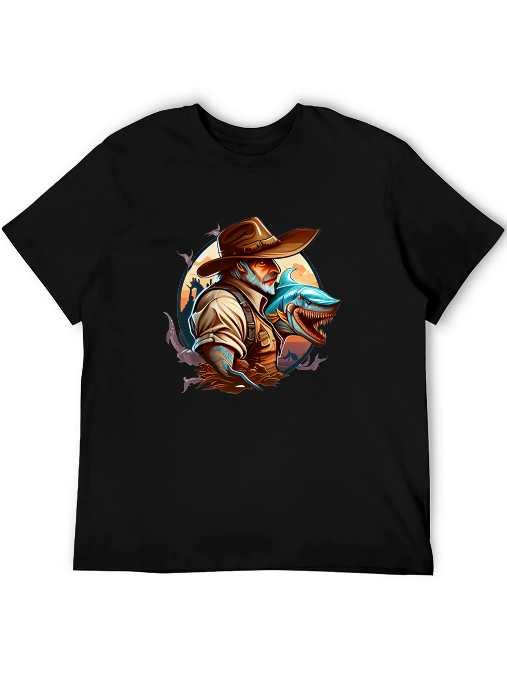 Shark Hunter Graphic T-Shirt