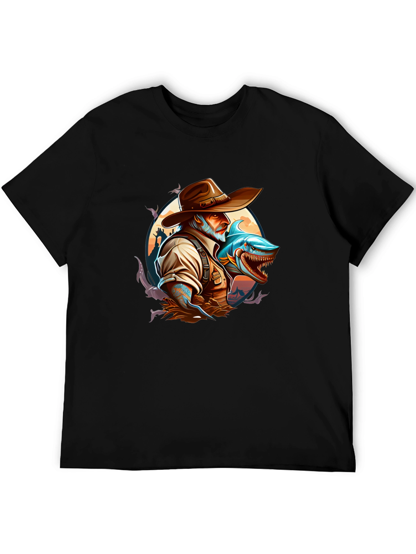 Shark Hunter Graphic T-Shirt