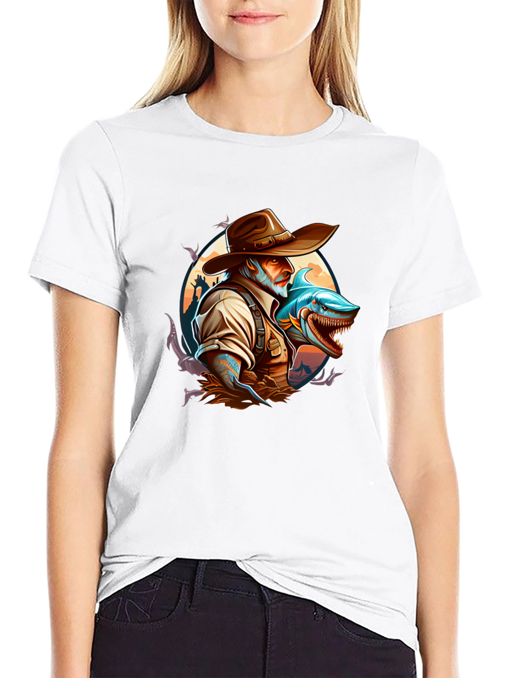 Shark Hunter Graphic T-Shirt
